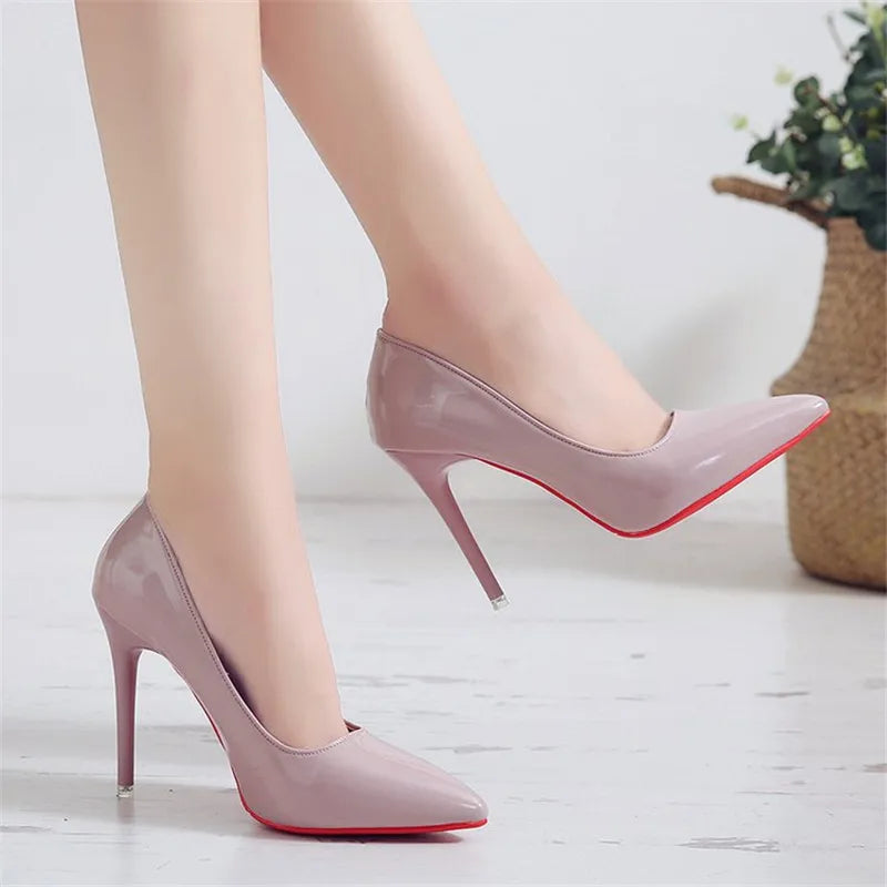 Heels & Pumps — Bold Stiletto Pointed-Toe Heels, Shallow-Vamp Statement Dress Pumps — view 6 of heels & pumps