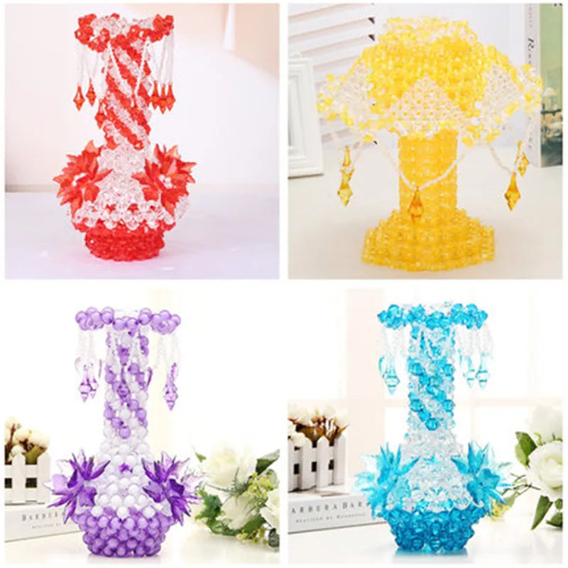 Home Decor Hanging Diamond Drop Crystal Beads — 10 Pcs Acrylic Chandelier DIY Wedding Pendants — view 5 of home decor