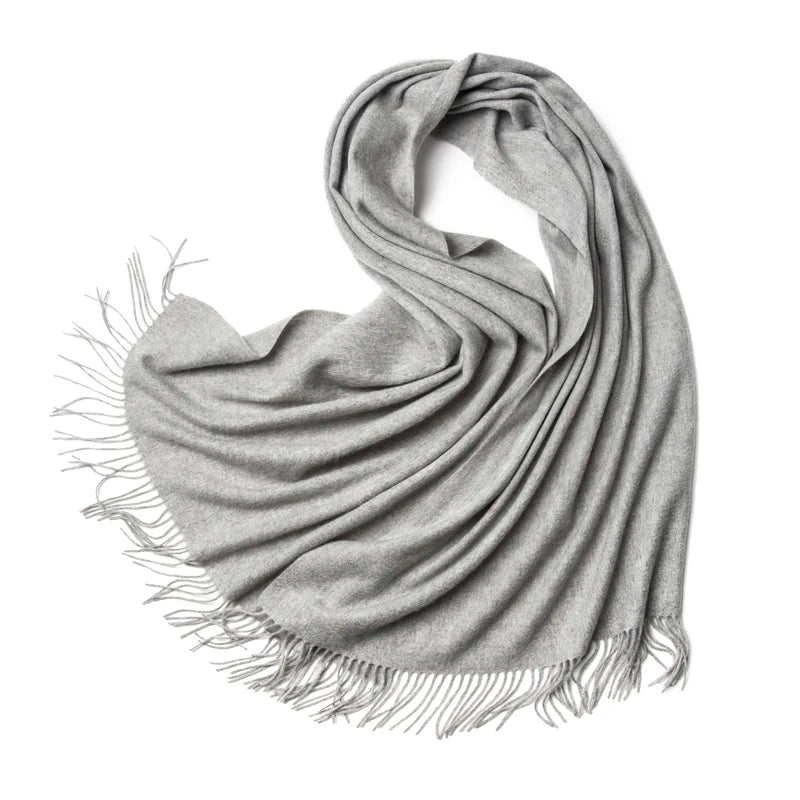 Pashmina Cape Scarf Stripe — Cashmere Shawl Poncho Statement Wrap, Autumn Editorial Piece — view 7 of scarves & wraps