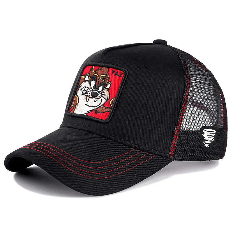 Anime Cartoon Baseball Cap — High-Quality Patch Trucker Hat Men Women Fandom Collectible