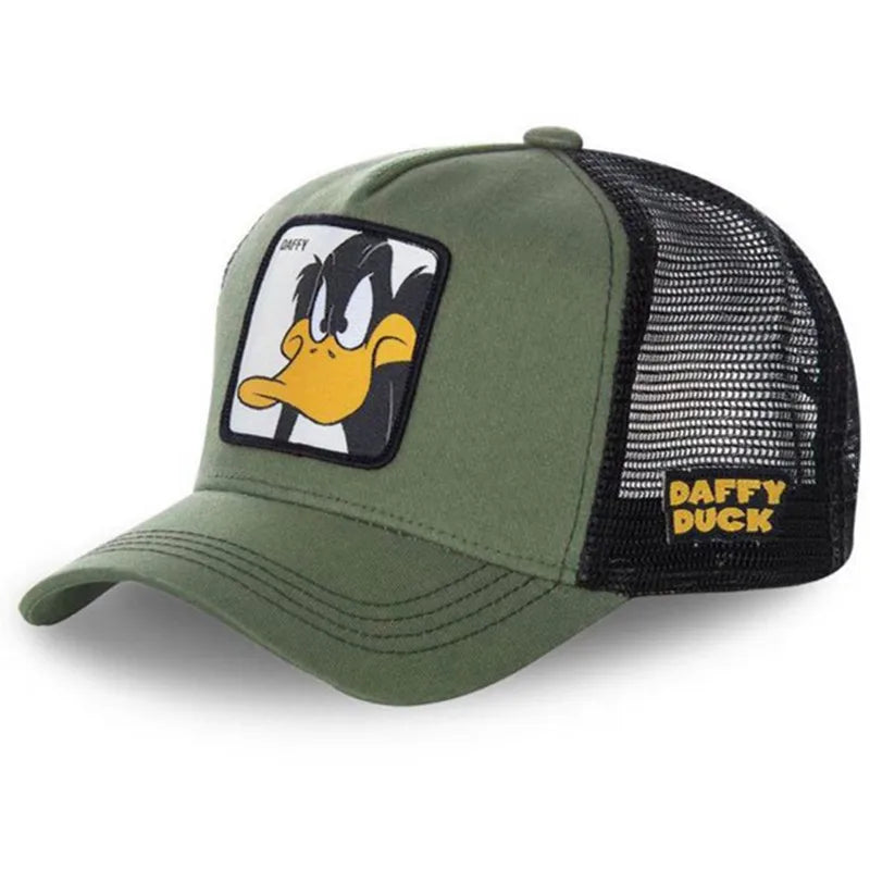 Anime Cartoon Baseball Cap — High-Quality Patch Trucker Hat Men Women Fandom Collectible