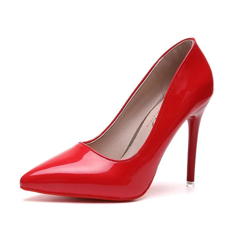 Heels & Pumps — Bold Stiletto Pointed-Toe Heels, Shallow-Vamp Statement Dress Pumps — view 7 of heels & pumps