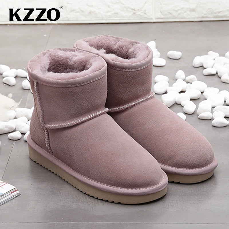 Premium Snow Boots for Women — Waterproof Genuine Cowhide Leather Australian Style — view 10 of boots