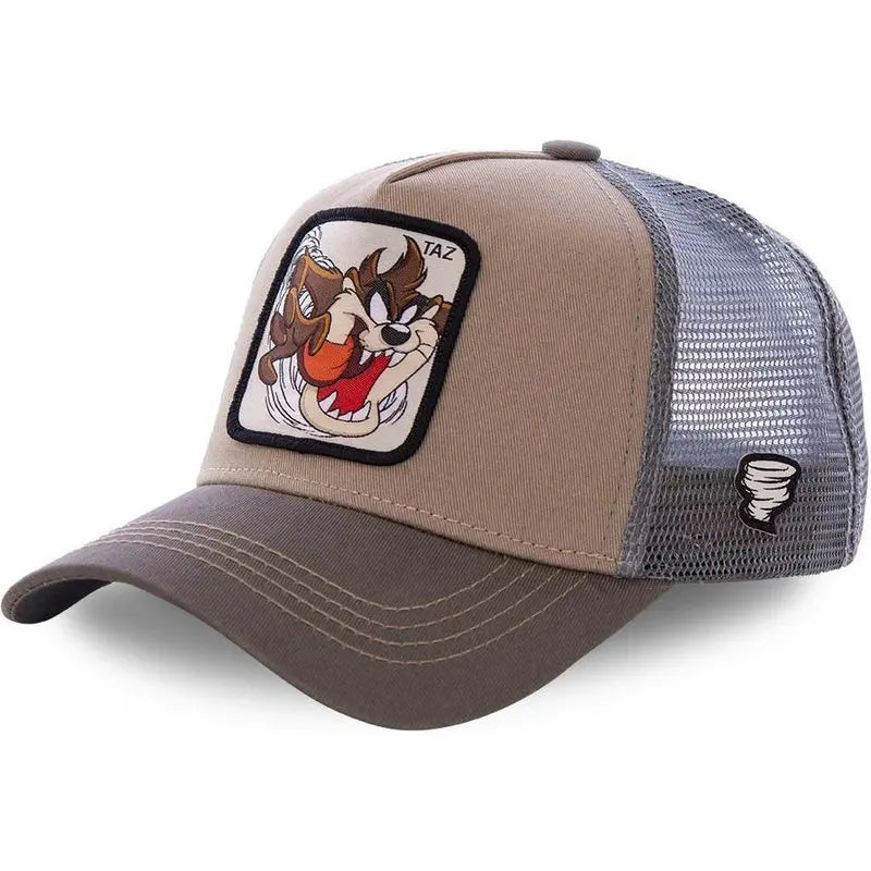 Anime Cartoon Baseball Cap — High-Quality Patch Trucker Hat Men Women Fandom Collectible