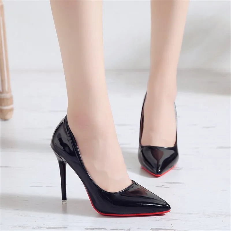 Heels & Pumps — Bold Stiletto Pointed-Toe Heels, Shallow-Vamp Statement Dress Pumps — view 2 of heels & pumps