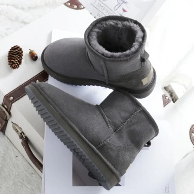 Premium Snow Boots for Women — Waterproof Genuine Cowhide Leather Australian Style — view 9 of boots