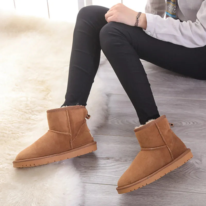 Premium Snow Boots for Women — Waterproof Genuine Cowhide Leather Australian Style — view 5 of boots