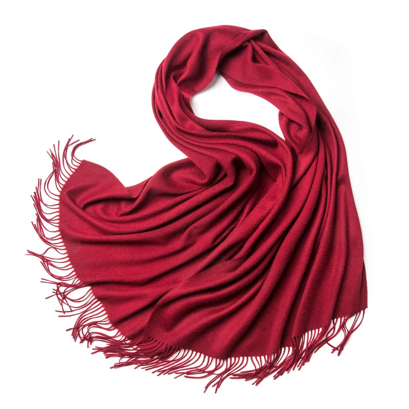 Pashmina Cape Scarf Stripe — Cashmere Shawl Poncho Statement Wrap, Autumn Editorial Piece — view 12 of scarves & wraps