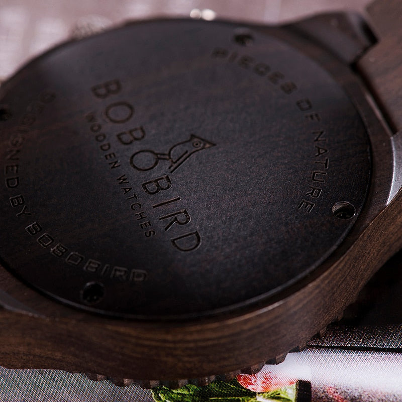 BOBOBIRD Rosewood Wood Watch Men