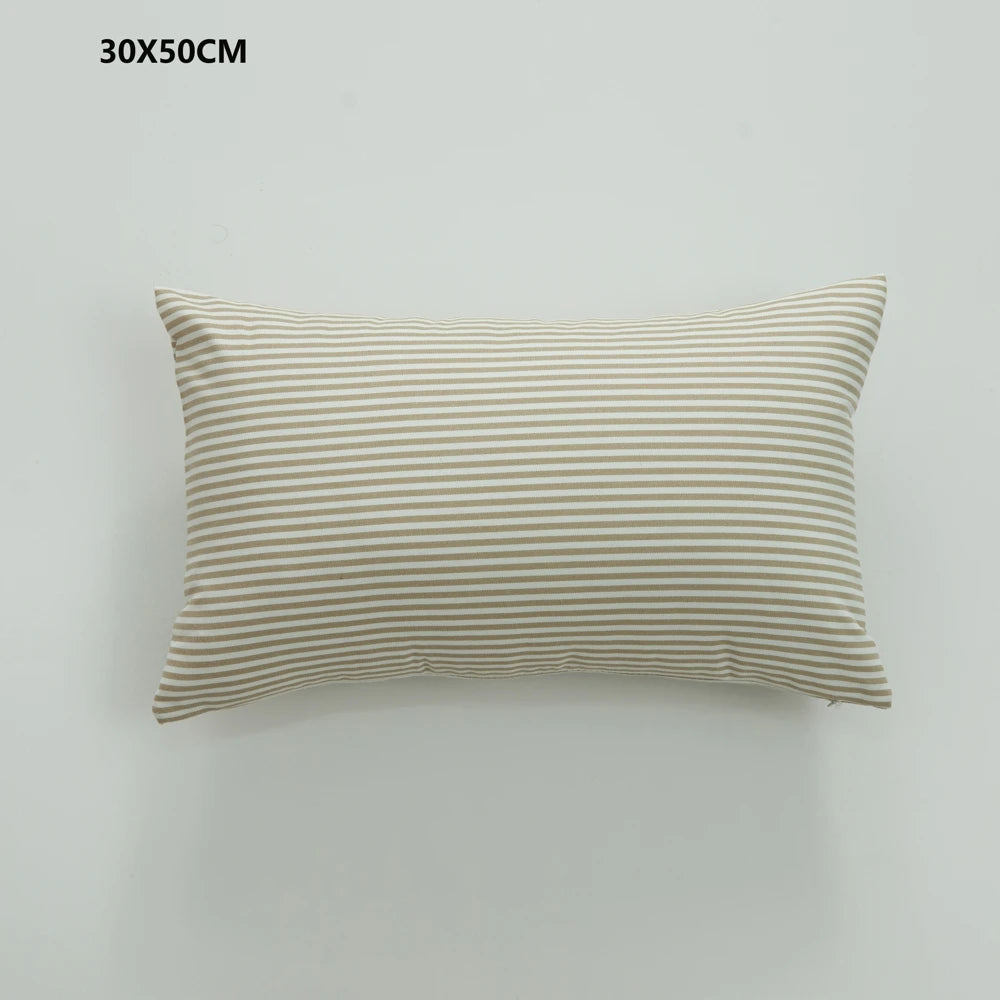 Plaid Sofa Cushion Cover &mdash; 30&times;50 &amp; 45&times;45 cm Multi-Color Stripe Pillowcase — view 10 of cushion covers & pillow cases