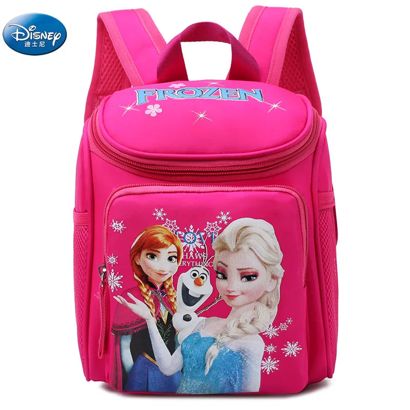 Disney New girls frozen elsa anna princess Plush Backpacks kids School Bag Breathable kindergarten backpack