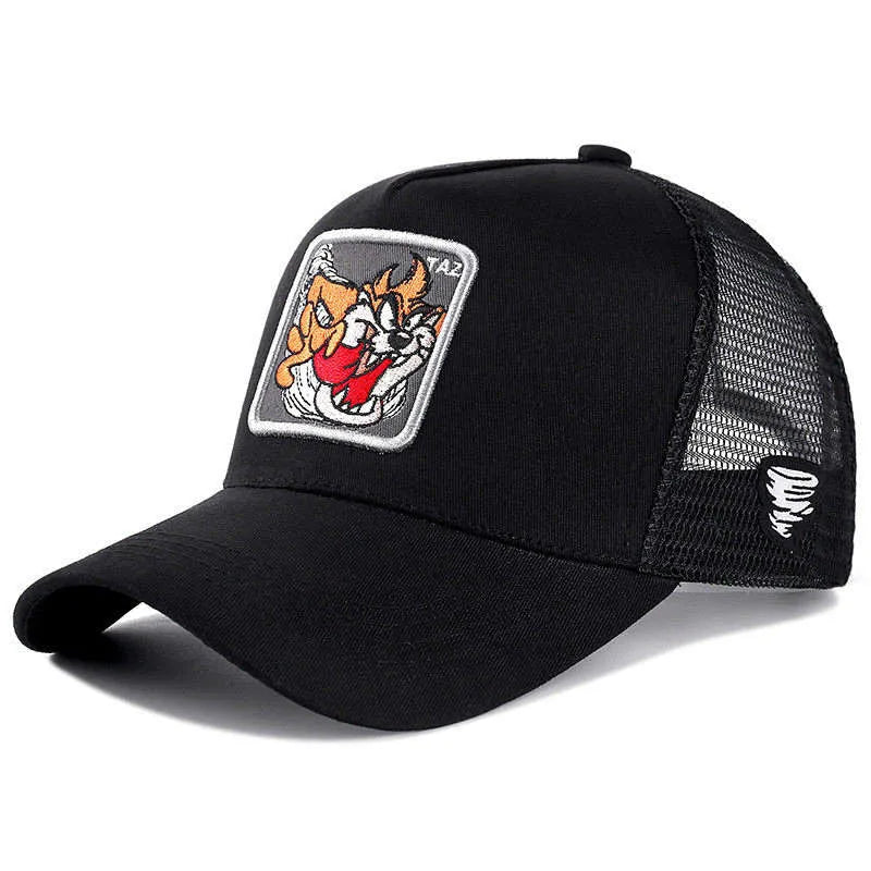 Anime Cartoon Baseball Cap — High-Quality Patch Trucker Hat Men Women Fandom Collectible