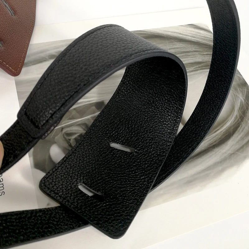 Belts Designer Knot PU Leather Women's Wide Waistband — Cummerbund Style — view 5 of belts
