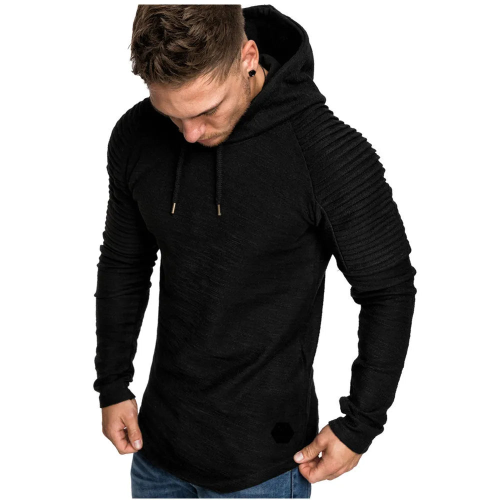 MRMT 2024 Brand New Hooded Sweatshirts Raglan Fringe Folds Long Sleeve Men Hoody Pullovers Clothing Man Hoodies Sweatshirts