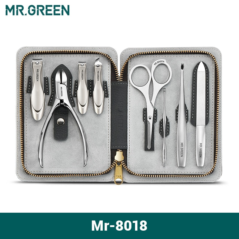 MR.GREEN Manicure Set With Morandi Grey