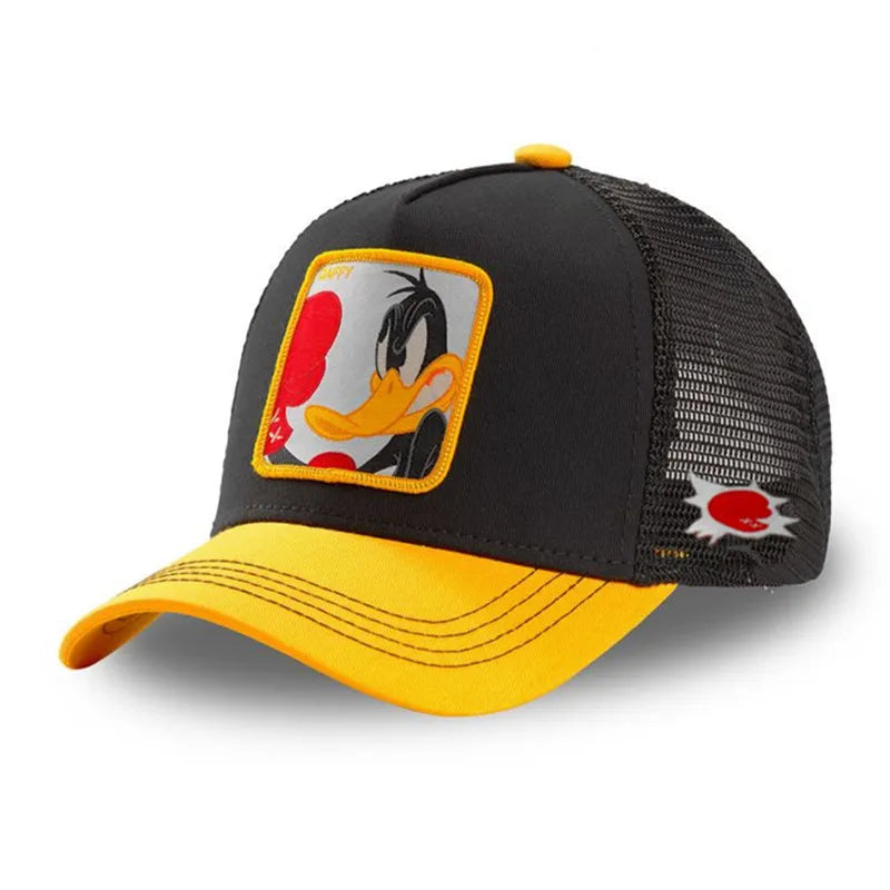 Anime Cartoon Baseball Cap — High-Quality Patch Trucker Hat Men Women Fandom Collectible — view 8 of hats & caps