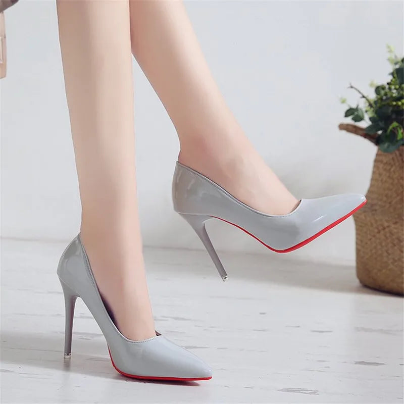 Heels & Pumps — Bold Stiletto Pointed-Toe Heels, Shallow-Vamp Statement Dress Pumps — view 5 of heels & pumps
