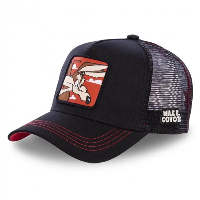 Anime Cartoon Baseball Cap — High-Quality Patch Trucker Hat Men Women Fandom Collectible