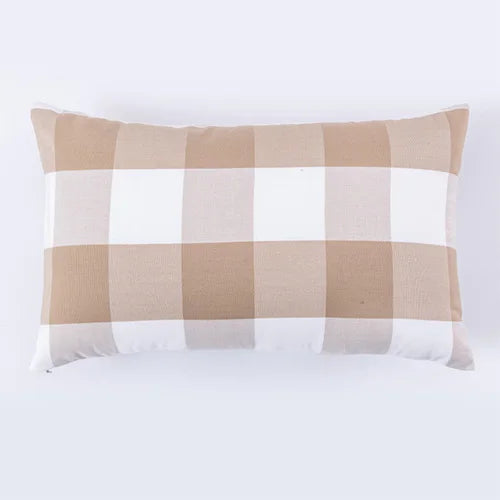 Buffalo Check Plaid Throw Pillow Covers &mdash; Farmhouse Christmas Cotton Linen Cushion Case — view 9 of cushion covers & pillow cases
