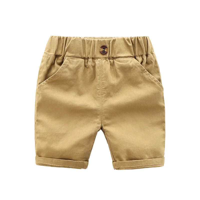 DE PEACH New Toddler Kids Casual Pants For Boys Shorts Summer Cotton Children