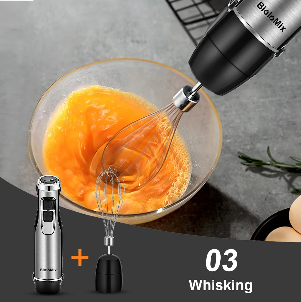 BioloMix 4-in-1 1200W Immersion Blender – Stick Hand Mixer with Chopper — view 5 of home & kitchen