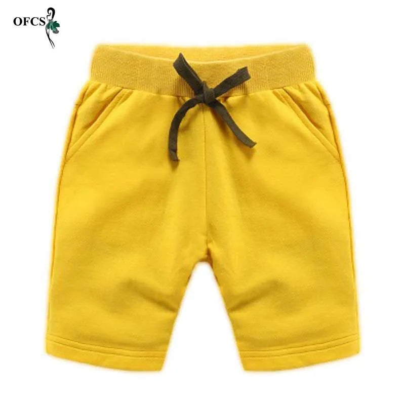 Hot Sale Baby Clothing Boys High Quality Colorful Shorts Summer Fashion Cotton Trousers Kids Solid Beach Shorts Children's Pants