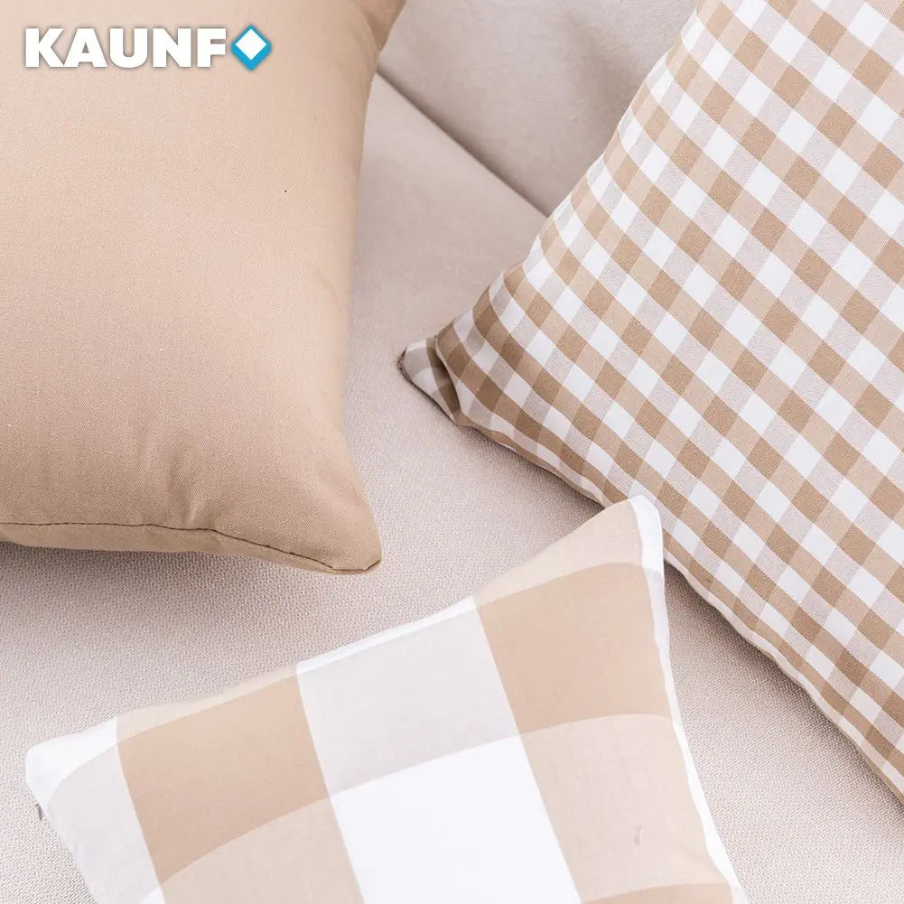 Buffalo Check Plaid Throw Pillow Covers &mdash; Farmhouse Christmas Cotton Linen Cushion Case — view 3 of cushion covers & pillow cases