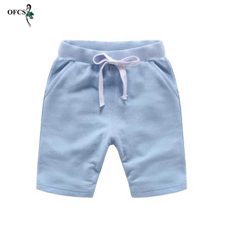 Hot Sale Baby Clothing Boys High Quality Colorful Shorts Summer Fashion Cotton Trousers Kids Solid Beach Shorts Children's Pants