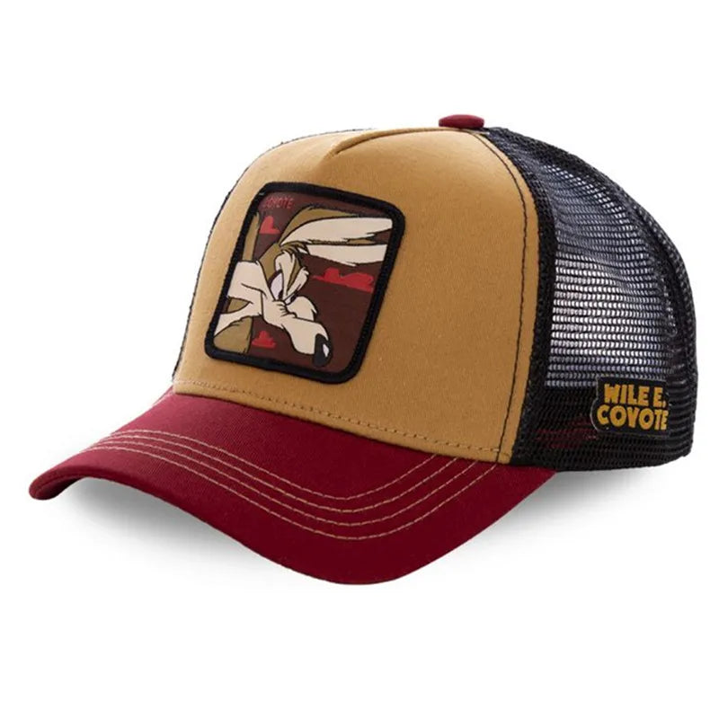 Anime Cartoon Baseball Cap — High-Quality Patch Trucker Hat Men Women Fandom Collectible