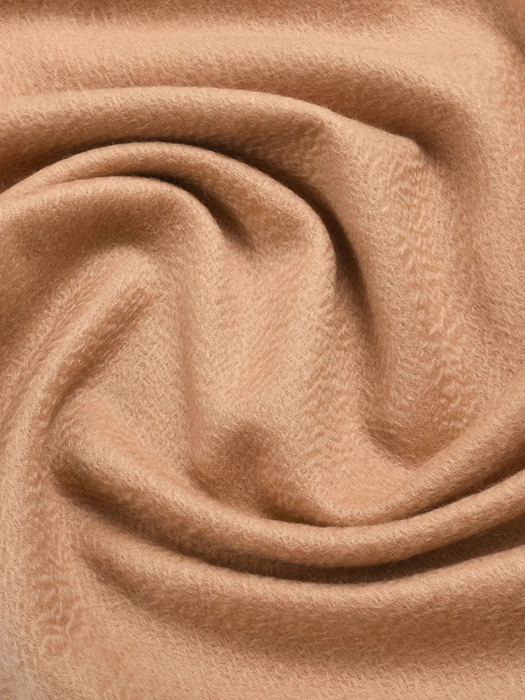 Pashmina Cape Scarf Stripe — Cashmere Shawl Poncho Statement Wrap, Autumn Editorial Piece — view 3 of scarves & wraps
