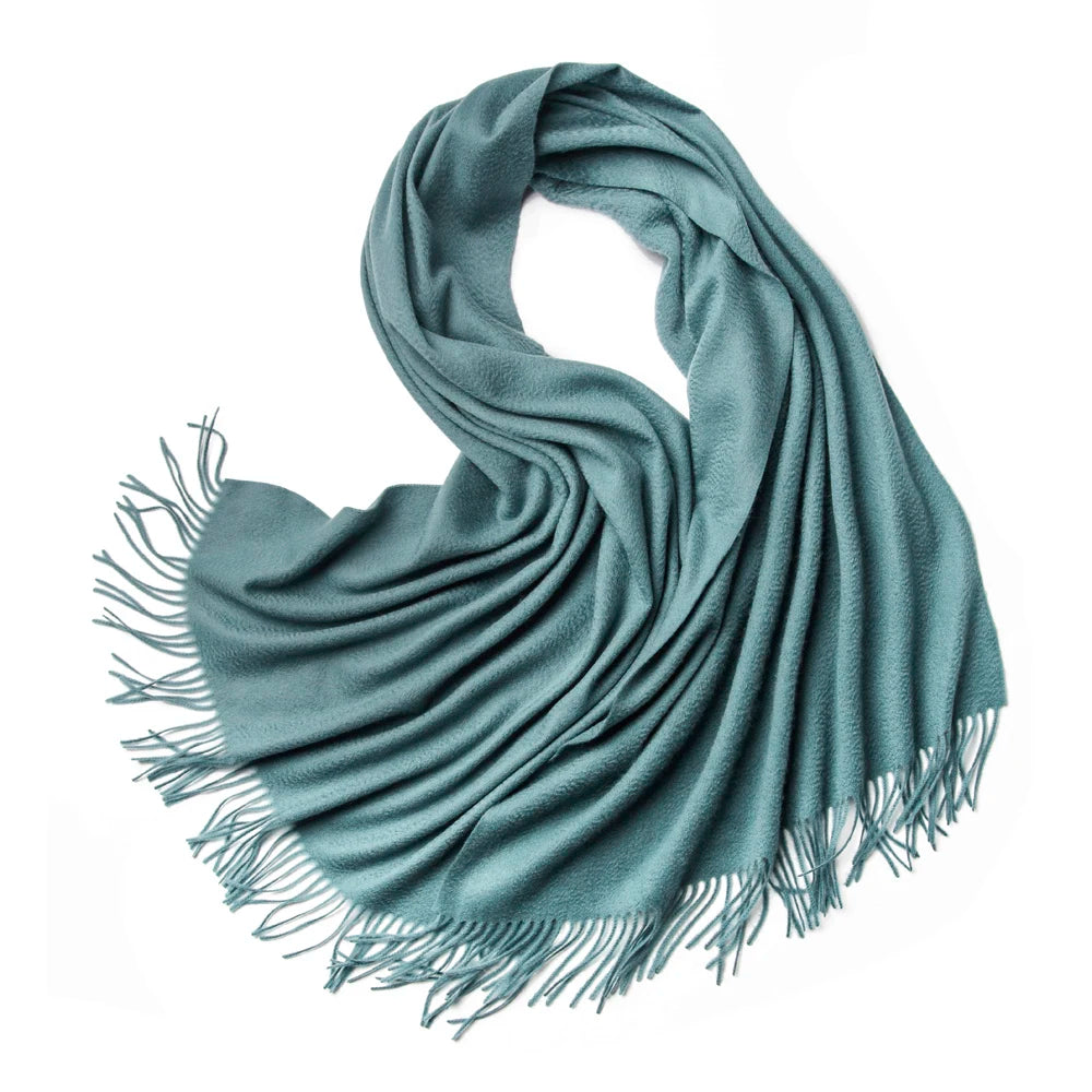 Pashmina Cape Scarf Stripe — Cashmere Shawl Poncho Statement Wrap, Autumn Editorial Piece — view 11 of scarves & wraps