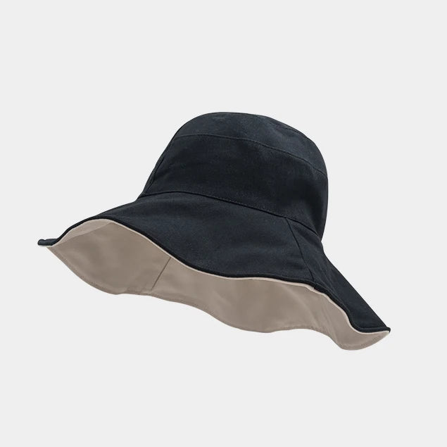 Double-sided Foldable Bucket Hat Summer Sun Hat  for Women Girls Visor Fisherman Cap Anti-UV Wide Brim Sunscreen Hats Caps