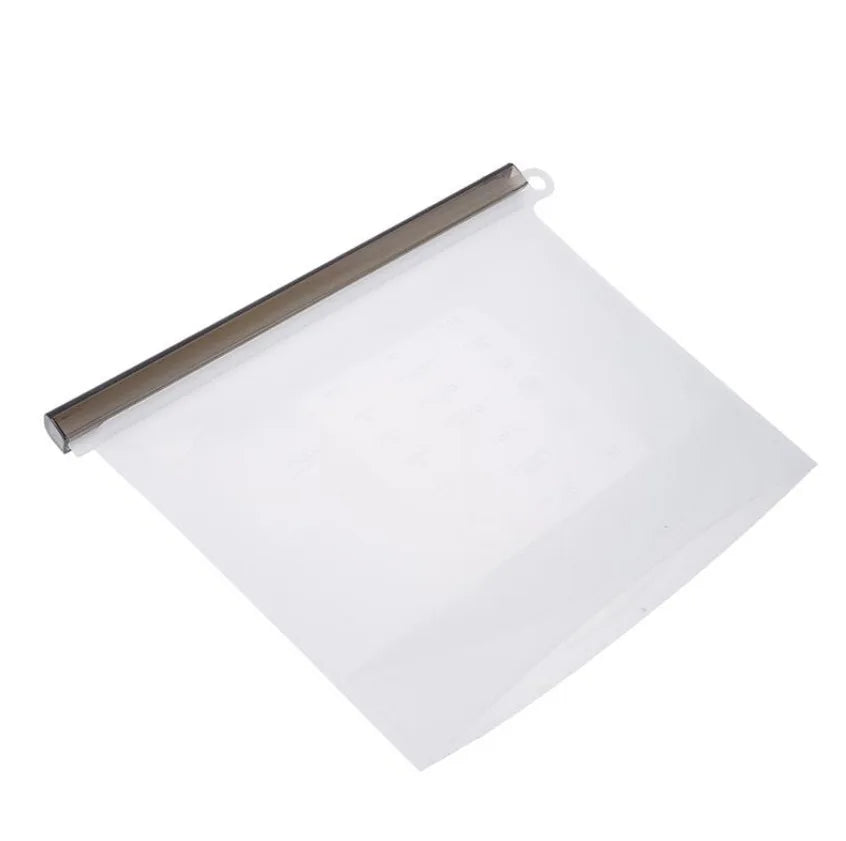 Art lalic 1000ml Reusable Silicone Food Storage Bag – Airtight Leakproof Zip Seal Freezer & Lunch Bag (4 Colors)