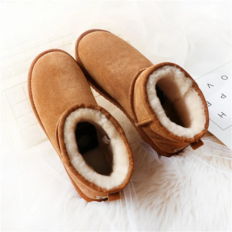 Premium Snow Boots for Women — Waterproof Genuine Cowhide Leather Australian Style — view 4 of boots