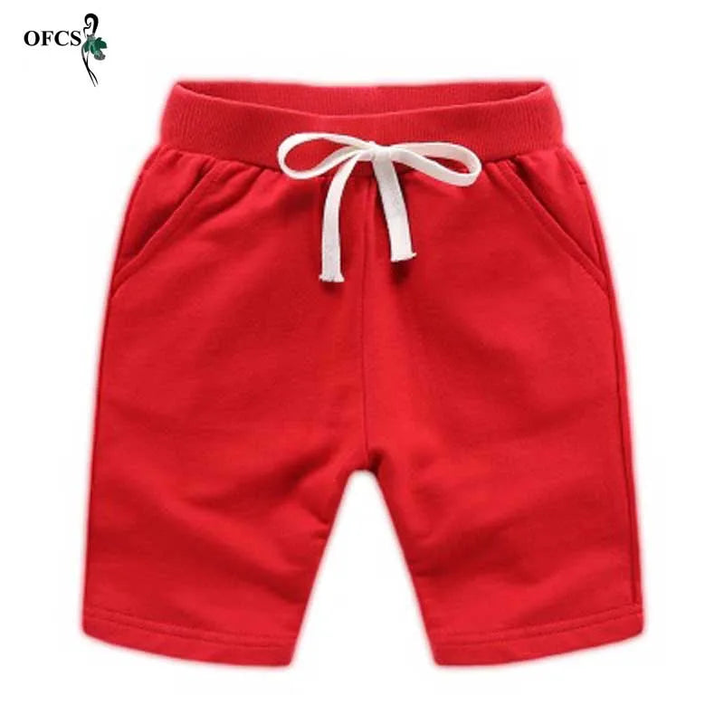 Hot Sale Baby Clothing Boys High Quality Colorful Shorts Summer Fashion Cotton Trousers Kids Solid Beach Shorts Children's Pants