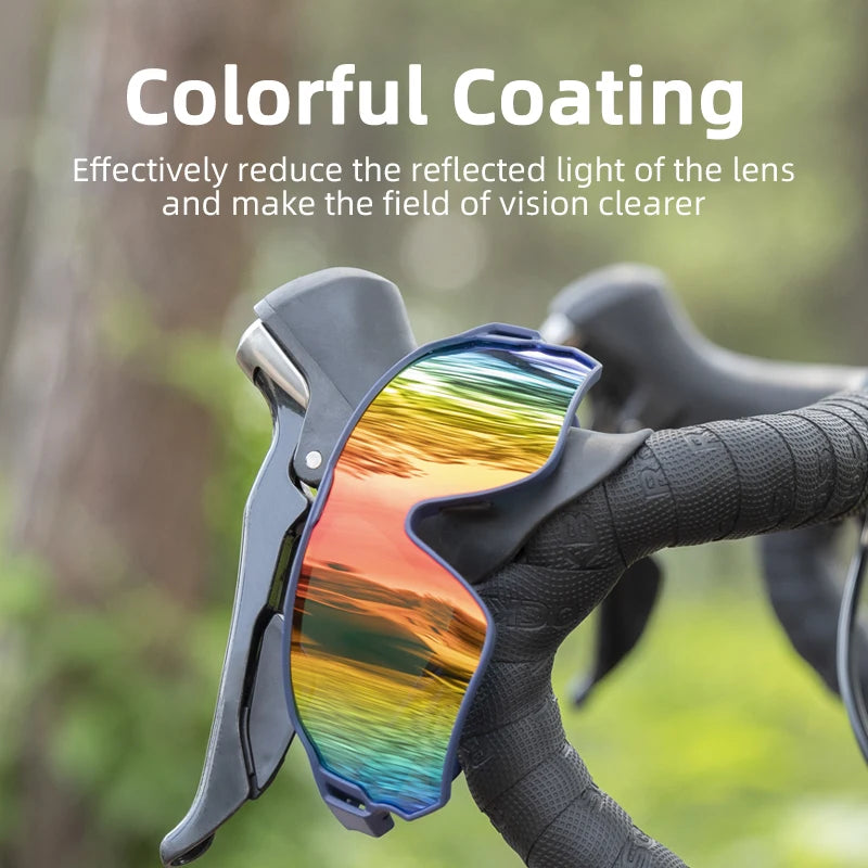 ROCKBROS Polarized Sport Sunglasses UV400 — Bicycle Hiking Camping Golf Cycling Eyewear Pro Grade — view 3 of sunglasses