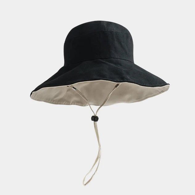 Double-sided Foldable Bucket Hat Summer Sun Hat  for Women Girls Visor Fisherman Cap Anti-UV Wide Brim Sunscreen Hats Caps