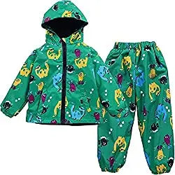 1-6 Years Kids’ Raincoat Jacket & Pants Set – Autumn Outfit for Boys & Girls