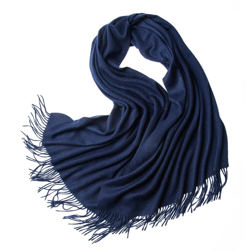 Pashmina Cape Scarf Stripe — Cashmere Shawl Poncho Statement Wrap, Autumn Editorial Piece — view 16 of scarves & wraps