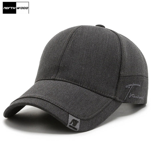 NORTHWOOD Premium Solid Baseball Cap — High-Quality Cotton Men's Trucker Casual Outdoor Hat — view 1 of hats & caps