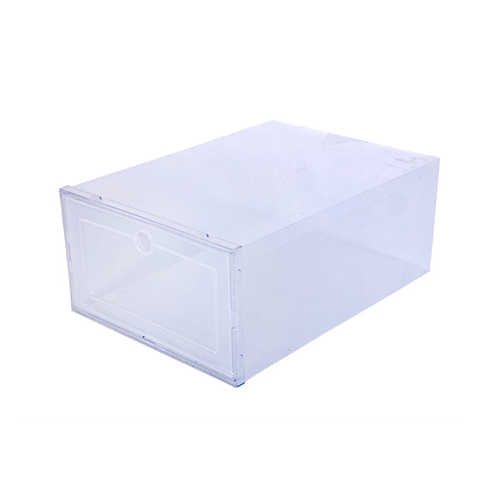 Transparent Shoe Storage Boxes — 6-Pack Foldable Stackable Organizers — view 7 of shoe accessories