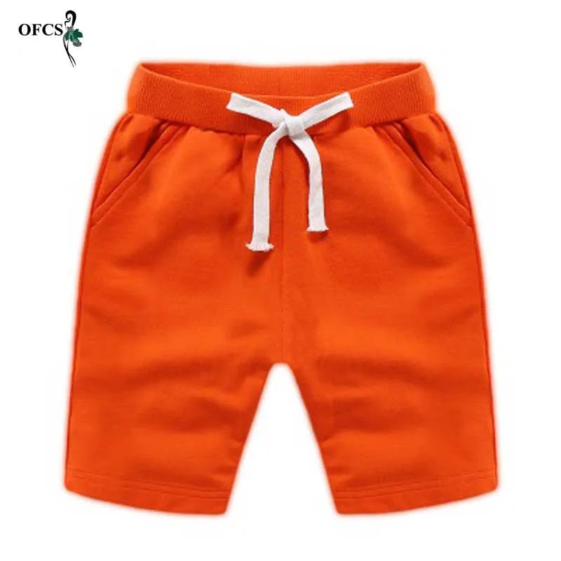 Hot Sale Baby Clothing Boys High Quality Colorful Shorts Summer Fashion Cotton Trousers Kids Solid Beach Shorts Children's Pants