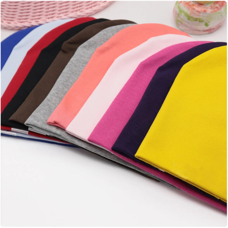 6M-3Y Baby Street Dance Hip Hop Hat Cotton Spring Autumn Toddler Cap Scarf for Boys Girls Winter Warm Solid Color Children