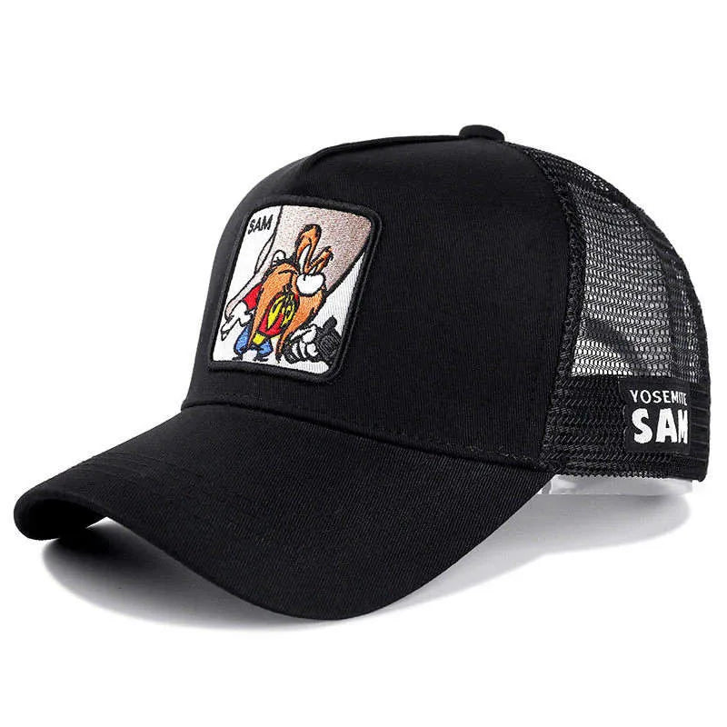 Anime Cartoon Baseball Cap — High-Quality Patch Trucker Hat Men Women Fandom Collectible