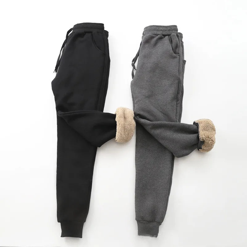 Winter Thick Fleece Women Sport Pant Loose Warm Sweatpant Running Jogger Fitness Gym Workout Casual Pant Trouser Sportswear