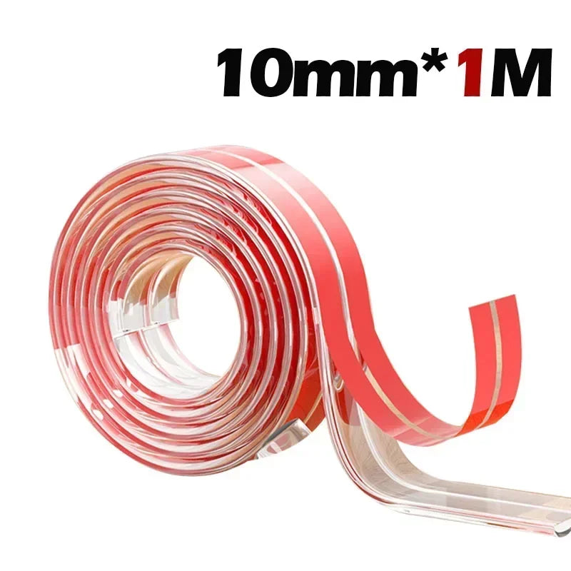 Transparent Baby Edge Protection Strip - Anti-Bump Furniture Guard with Tape — view 16 of baby safety
