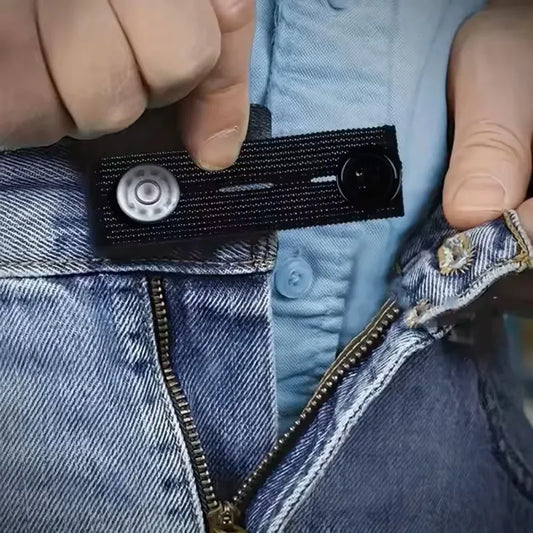 Unisex Pant Extender Belt 5-Pack — Waist Band Button Hooks for Jeans & Trousers — view 1 of accessories & jewelry