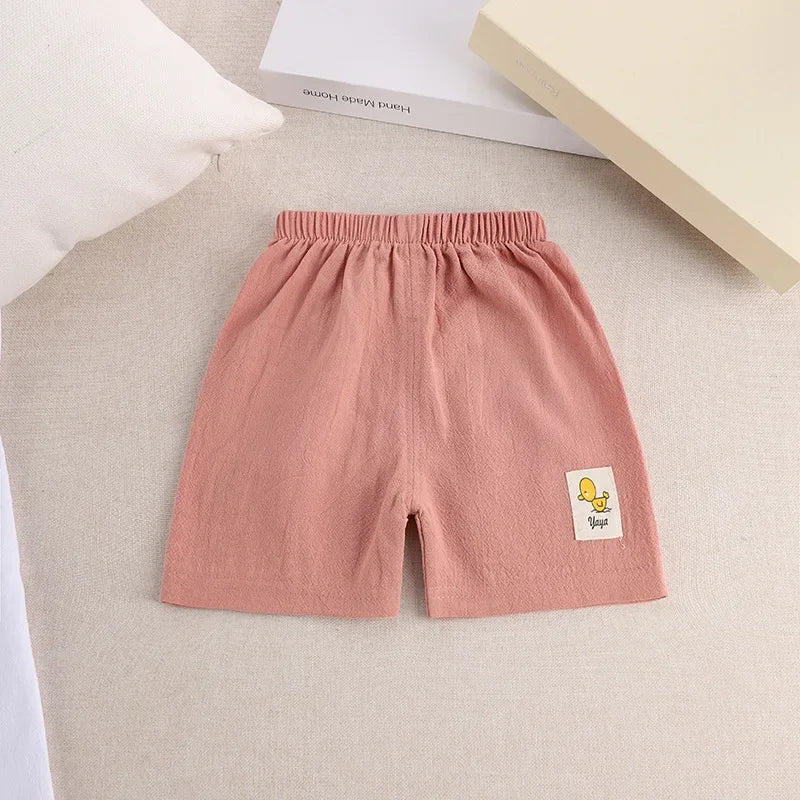 Kids Cotton-Linen Summer Shorts – Cute & Comfy (1-5 Years)