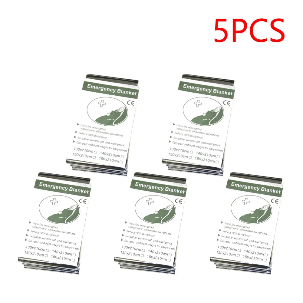Emergency Mylar Survival Blanket Bulk Pack — Lifesaving Thermal Foil — view 13 of outdoor sports