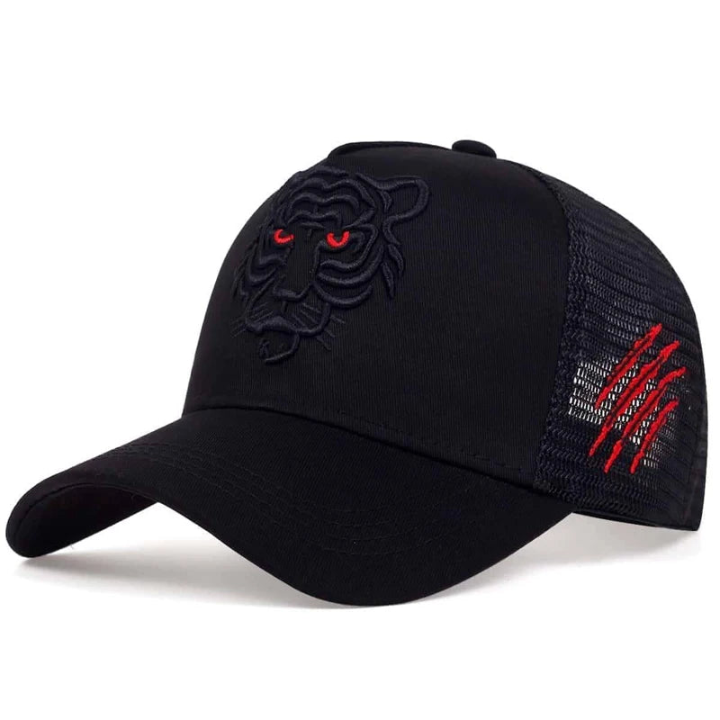 Tiger Head Embroidery Baseball Cap - Adjustable Outdoor Sun Hat for Spring & Autumn — view 6 of baseball caps